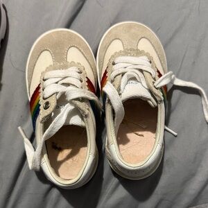 Gucci Kids Sneakers with Rainbow Stripes